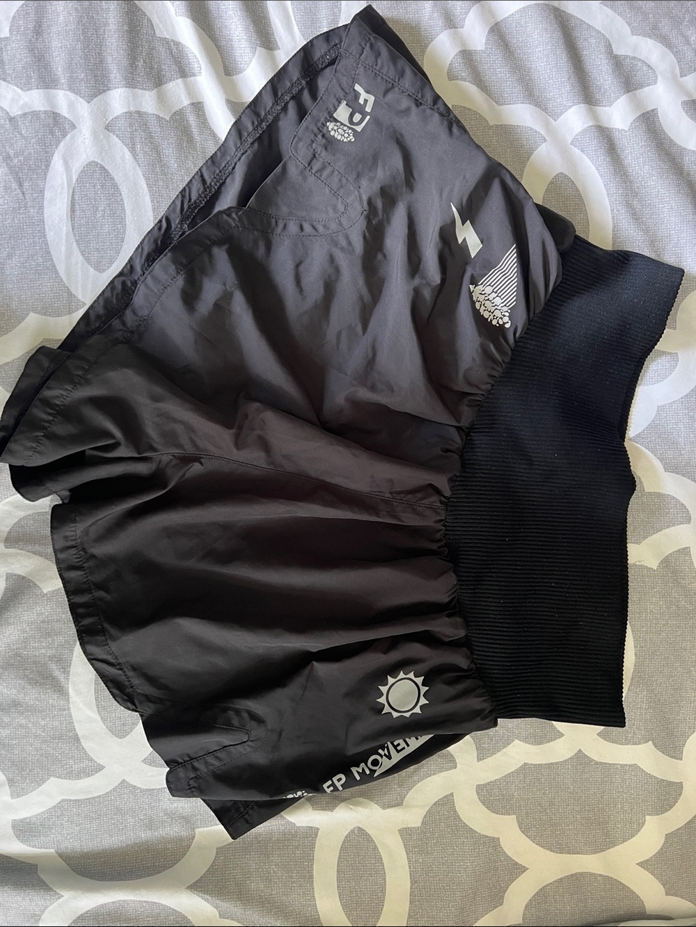 NWT FP Movement Women's Carpe Diem Shorts in black SZ L